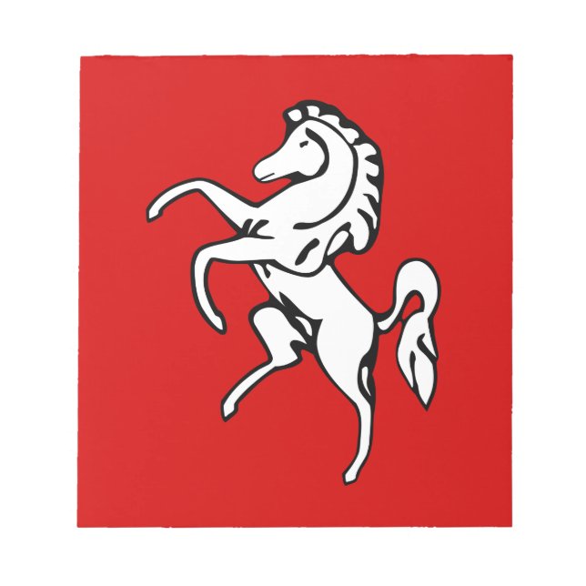 Notepad mit Flagge von Kent, England Notizblock (Vorderseite)