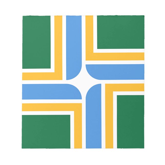 Notepad mit Flagge von Portland City, USA Notizblock (Vorderseite)