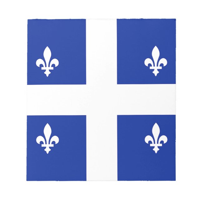 Notepad mit Flagge von Quebec, Kanada Notizblock (Vorderseite)