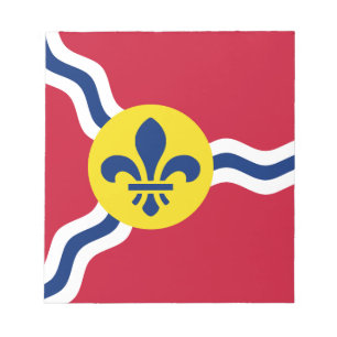 Notepad mit Flagge von St. Louis, Missouri Notizblock