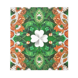 Notepad mit irischen Farben Modernes Design Notizblock