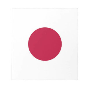 Notepad mit japanischer Flagge Notizblock