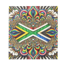 Notepad mit südafrikanischen Farben Modernes Desig Notizblock