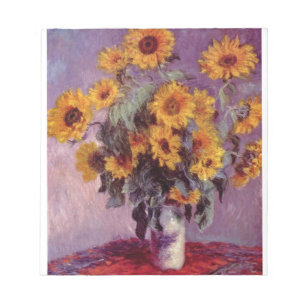 NOTEPAD-MONET-SONNENBLUMEN NOTIZBLOCK