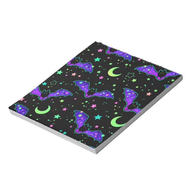 Notepad - "Purple Bats" Notizblock (Rotiert)
