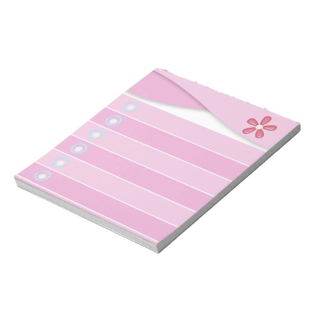 Notepad - Rosa Notizblock (Rotiert)