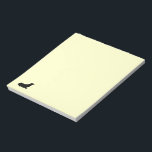 Notepad - Siegel in Silhouette Notizblock<br><div class="desc">Siegel in schwarzer Silhouette, sitzt am unteren verlassen Mais.</div>