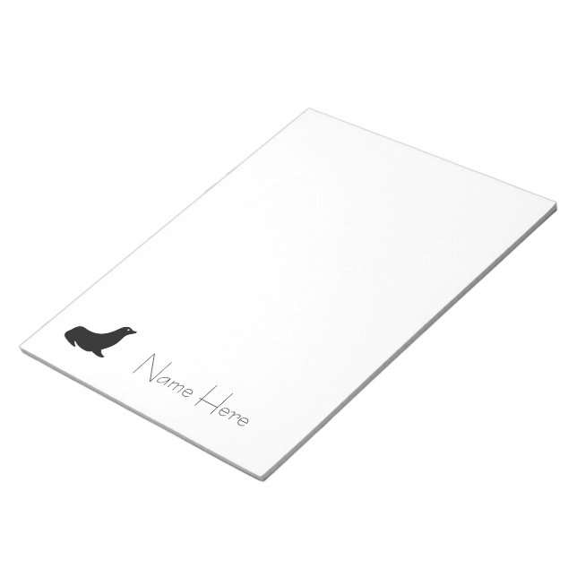 Notepad - Siegel-Silhouette Notizblock (angewinkelt)