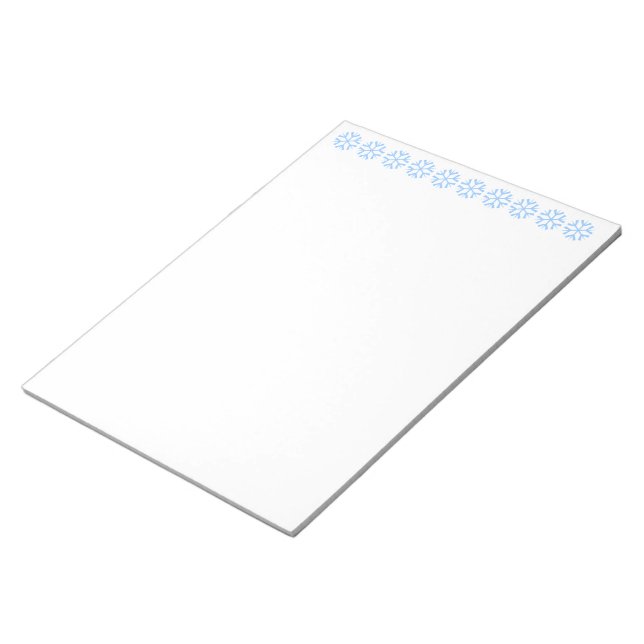 Notepad Snowflakes Notizblock (angewinkelt)