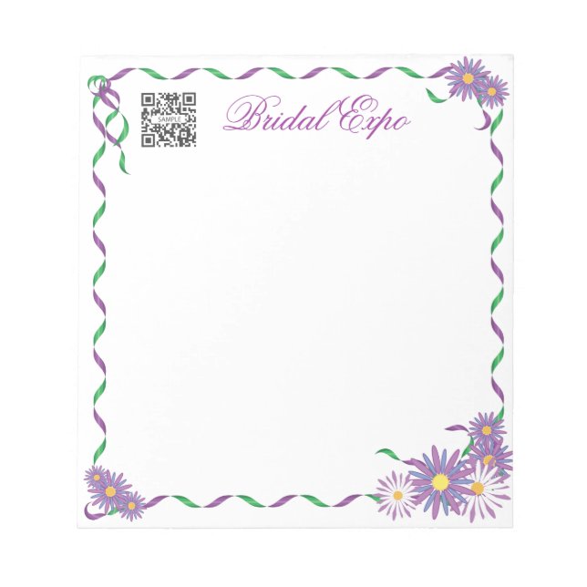 Notepad Template Bridal Expo Notizblock (Vorderseite)