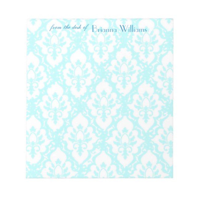 Notepad - Turqouise Lace Notizblock (Vorderseite)