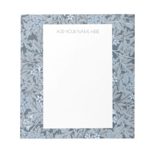 NOTEPAD : WILLIAM MORRIS:JASMINE DESIGN NOTIZBLOCK
