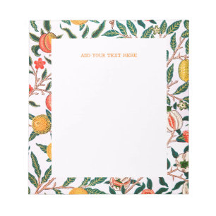 NOTEPAD: WILLIAM MORRIS : POMEGRANATE NOTIZBLOCK