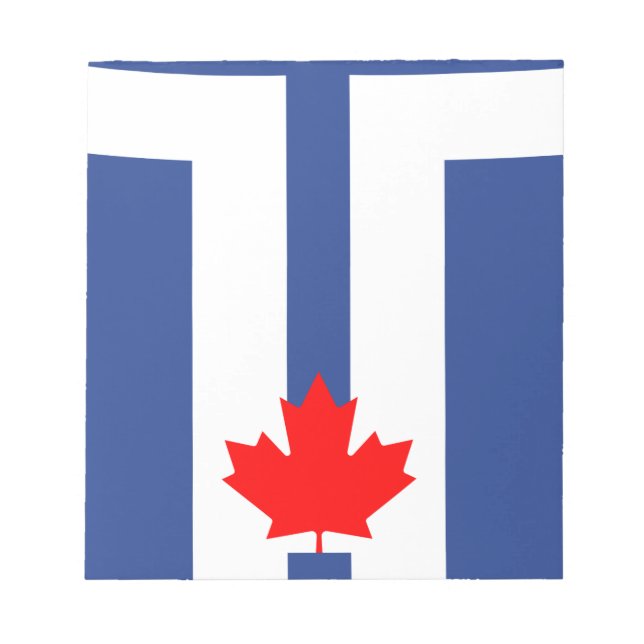 Notepad with Flag of Toronto, Canada Notizblock (Vorderseite)