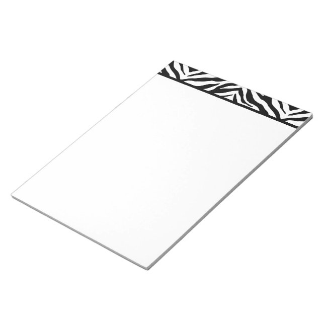 Notepad-Zebra-Print Notizblock (angewinkelt)