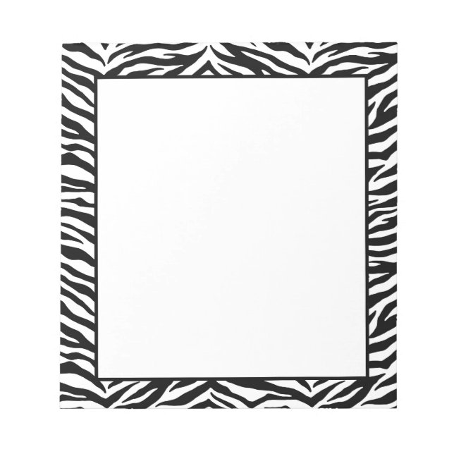Notepad-Zebra-Print Notizblock (Vorderseite)