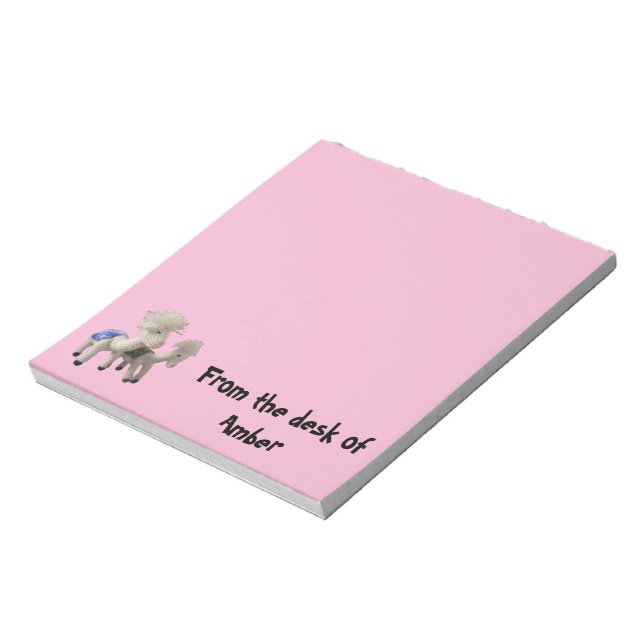 Notepad - Zwei Alpaca-Dollars Notizblock (Rotiert)