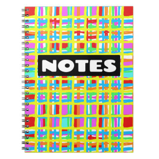 "NOTES" Buntes Notizbuch Notizblock