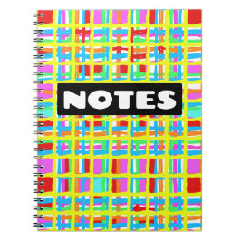 "NOTES" Farbiges Notebook/Journal Notizblock