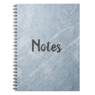 Notes Gray Marble Effect Notebook Notizblock