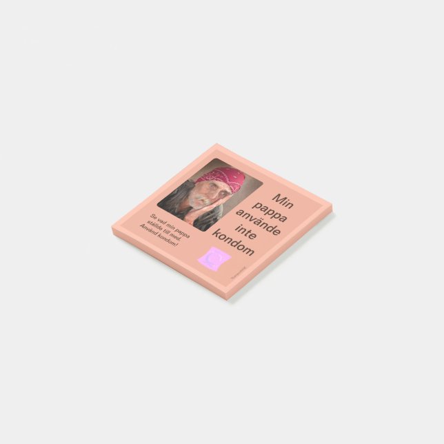 Notes — Kondom Post-it Klebezettel (angewinkelt)