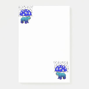 Notes Snowflake Polar Bear Post-it Klebezettel