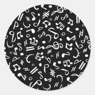 notes_wb runder aufkleber