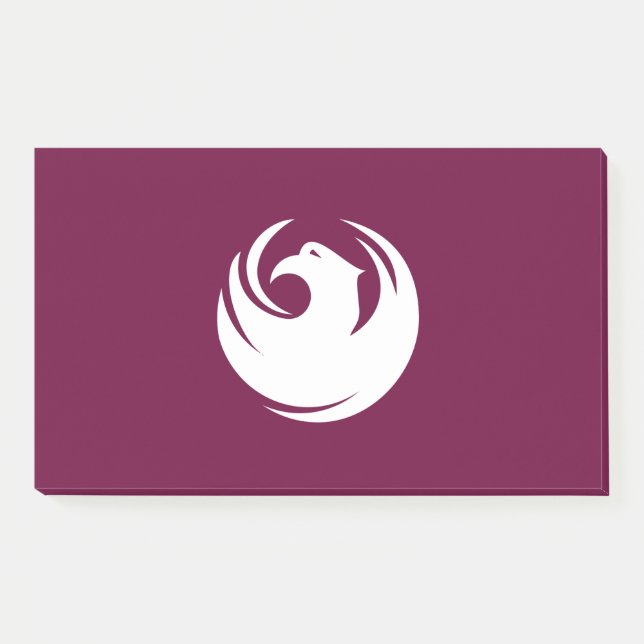 Notes with flag of Phoenix, Arizona, USA Post-it Klebezettel (Vorderseite)