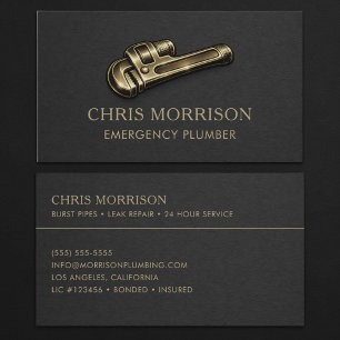 Notfall-Installateur-Schraubenschlüssel Profi Visitenkarte