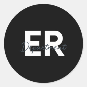 Notfall-Notfall-Raum Er Krankenpflege Nursin Runder Aufkleber