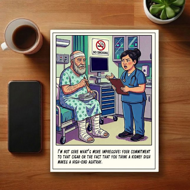 Notfallabenteuer Cartoon Postkarte (Von Creator hochgeladen)