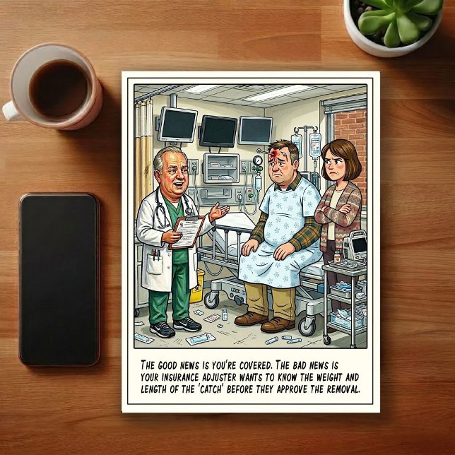 Notfallabenteuer Cartoon Postkarte (Von Creator hochgeladen)