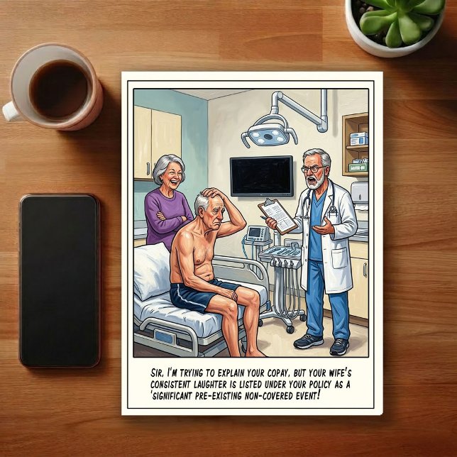 Notfallabenteuer Cartoon Postkarte (Von Creator hochgeladen)