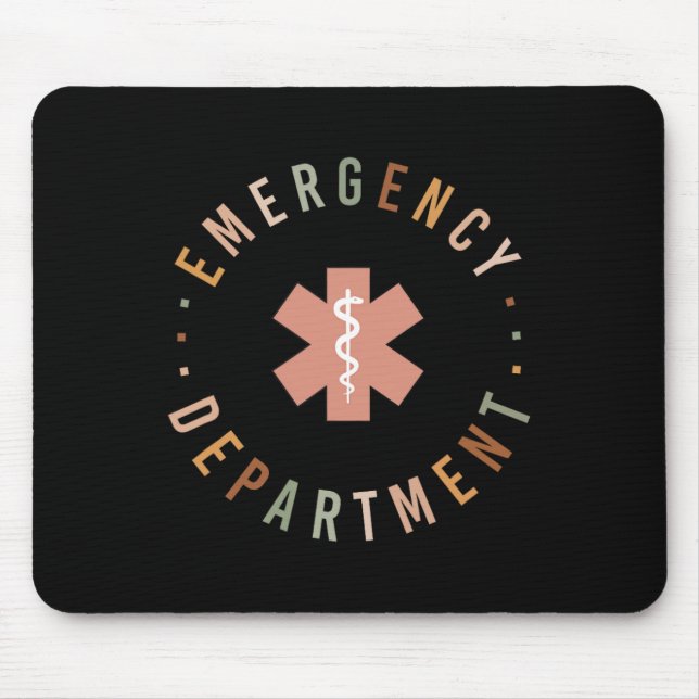 Notfallabteilung Er Ed Notunterkünfte Krankenversi Mousepad (Vorne)