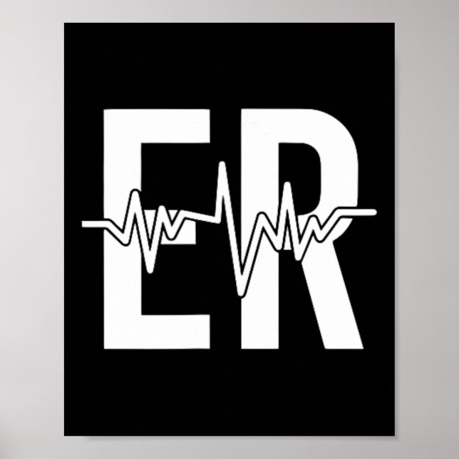 Notfallabteilung Krankenvorn + hinten Emergen Poster (Vorne)