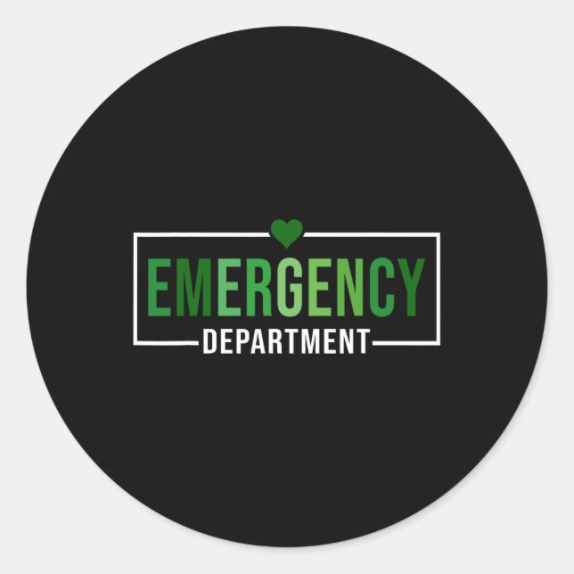 Notfallabteilung St Patricks Day Emergency Roo Runder Aufkleber (Vorderseite)