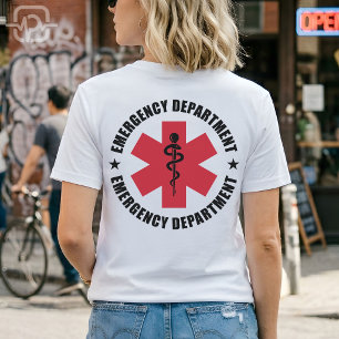 Notfallabteilung Stern des Lebens Medizinisches Em T-Shirt