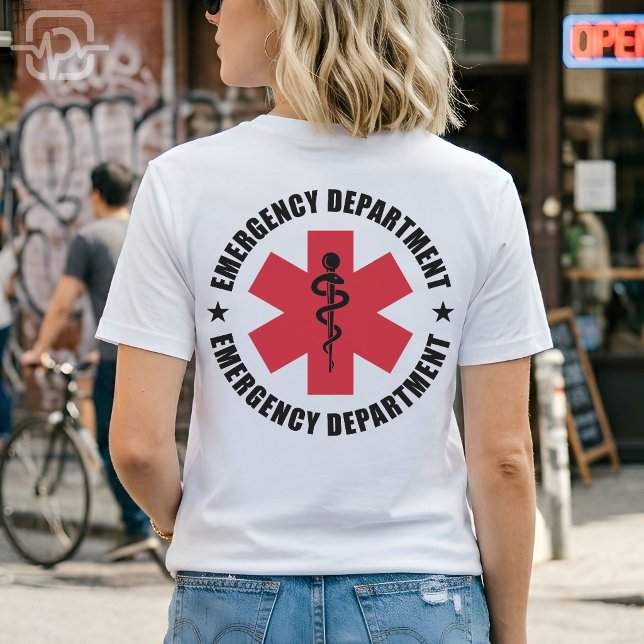 Notfallabteilung Stern des Lebens Medizinisches Em T-Shirt (Emergency Department Star of Life Medical Emblem T-Shirt)