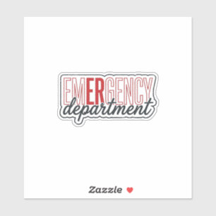Notfallabteilung-Typografie-Shirt-Design_1 Aufkleber