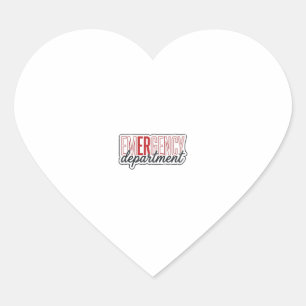 Notfallabteilung-Typografie-Shirt-Design_1 Herz-Aufkleber