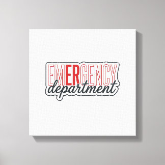 Notfallabteilung-Typografie-Shirt-Design_1 Leinwanddruck
