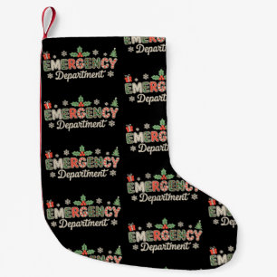 Notfallabteilung Weihnachten ER Nurse Santa Crew Kleiner Weihnachtsstrumpf