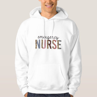 Notfallkrankenschwester Leopardendruck Notaufnahme Hoodie