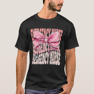 Notfallkrankenschwester-Woche Tag für Frauen Rosa  T-Shirt
