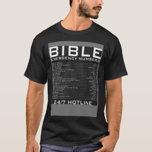 Notfallnummern der Bibel Christlicher Glaube Schri T-Shirt