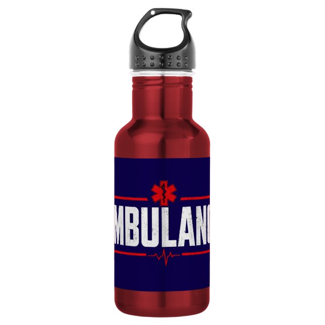 🚑 Notfallreaktion Edelstahlflasche (Vorderseite)