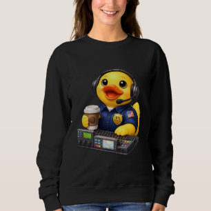 Notfallvermittlung 911 Dispatcher Gummiente Ente Sweatshirt