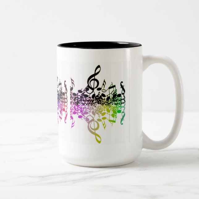 Nothin' but Treble Rainbow Musiknotens Tasse (Rechts)