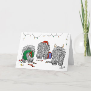 Nothin' Hintern A Komondor Christmas Feiertagskarte