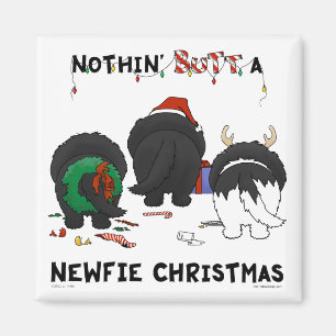 Nothin' Hintern A Newfie Christmas Magnet